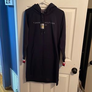 Tommy Hilfiger Navy sweatshirt dress Size Medium New Never Worn With Tag